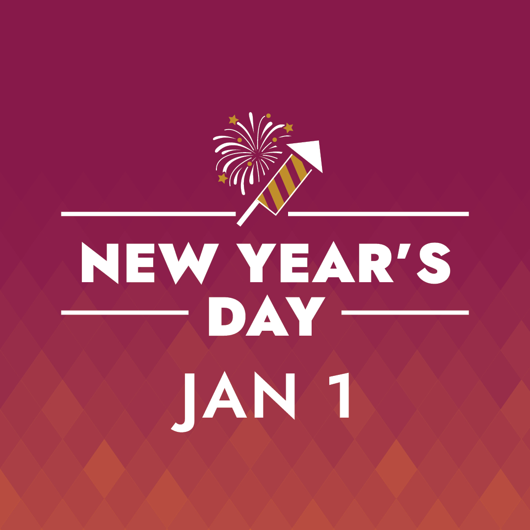 New Year's Day Jan 1